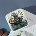 thumbnail image 4 of Autua Octopus Ship Tentacles Jewelry Box for Necklace, Ring, Earring - Compact Travel Case with Multiple Storage Spaces White, 4 of 5