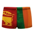 thumbnail image 2 of Sri Lanka Flag Men's Mesh Boxer Briefs Cooling Breathable Sports Underwear Vertical Fly, 2 of 5