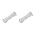 thumbnail image 3 of Electronicheart White Lightweight And Portable Folding Clothesline Convenient And Space-Saving Save Space Rope 2Set, 3 of 6