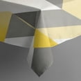 thumbnail image 4 of Yellow and Gray Modern Art Geometric Rectangle Tablecloth 60"x84",Waterproof Polyester Rectangle Table Cloth, Wipeable Spillproof Polyester Tablecloth for Dining, Camping, Indoor and Outdoor, 4 of 5