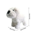 thumbnail image 2 of Interactive Command-Controlled Plush West Highland Terrier Dog Toy - Voice-Activated Electronic Pet With Realistic Movements, Soft Furry Design - For Kids, Toddlers, Pet Lovers,, 2 of 2