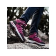 thumbnail image 3 of Daeful Womens Hiking Boots Outdoor Climbing Boot Camping Non Slip High Top Sneakers Rose Red 8 Women, 3 of 8