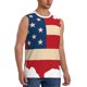 thumbnail image 2 of Balery American Flag Map Camisetas sin mangas para hombre, absorbe la humedad y protege contra el mal olor.-Medium, 2 of 7