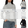 thumbnail image 3 of jjayotai Women's Turtleneck Long Sleeve Shirts Slim Fit Tops | Soft Layering Undershirt Casual Basic Tee Fall Winter Tops, Lightweight Base Layer, 3 of 6