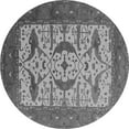 thumbnail image 1 of Ahgly Company Indoor Round Oriental Gray Industrial Area Rugs, 4' Round, 1 of 4