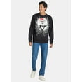 thumbnail image 2 of Nightmare Before Christmas Men's & Big Men's Jack Skellington Lights Graphic Sweatshirt, Sizes XS-3XL, 2 of 6