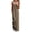 Khaki, variant on Summer Plus Size Jumpsuits for Women Tummy Control Fashion Casual Loose Printed Pockets Sleeveless Back Strap Jumpsuit