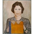 thumbnail image 2 of Allen Tucker 12x14 Gold Ornate Wood Frame and Double Matted Museum Art Print Titled - The Orange Book, 2 of 4