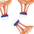 thumbnail image 3 of BAOSITY 3 Pieces Windproof Badminton Badminton Balls Flexible Indoors Lightweight Sports Training Badminton Shuttlecocks for Exercise Orange, 3 of 8
