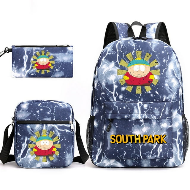 Set de mochilas escolares South Parks Erics Cartmans de nailon para niños