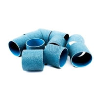 Benchmark Abrasives 1-1/2” x 1-1/2” Zirconia Abrasive Spiral Band Sleeves for Deburring Sanding Blending Polishing on Ferrous Metals, Copper, Wood, Plastic, Fiberglass (10 Pack) - 36 Grit