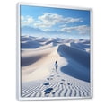 thumbnail image 2 of Designart "Winter Solitude Snowy Desert" Landscape & Nature Floater Framed Wall Art Print, 2 of 7