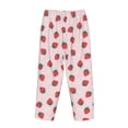 thumbnail image 5 of Naloa Strawberry Floral Print Women’s Ultra-Soft Comfy Pajama Lounge Pants with Pockets & Drawstring, 5 of 8
