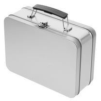 Lunch Box Cookie Jars Food Containers with Lids Boxes Silver