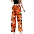 thumbnail image 3 of Womens Pyjamas Flannel Trousers, Anime Cartoon Casual Trousers Autumn Winter, Cozy, Warm, Loungewear, Sleepwear, Elastic Waist, 3 of 8