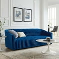 thumbnail image 3 of Modway Announce Channel Tufted Performance Velvet Sofa in Navy, 3 of 3