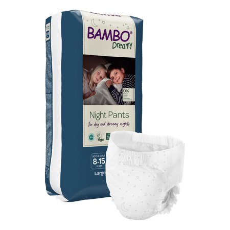 Bambo Dreamy Night Pant Youth Training Pants Size 8 to 15 Years 77 to 110 lbs. 1000024825, 60 Ct