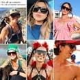 thumbnail image 3 of Gafas de sol mosanana polarizadas cuadradas para mujer y hombre, color negro, 3 of 7
