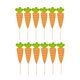 thumbnail image 2 of 12 piezas de adornos para magdalenas de Pascua, adornos para tartas, suministros para fiestas, decoración de pasteles para feliz cumpleaños de Pascua Formas de zanahoria, 2 of 10