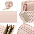 thumbnail image 6 of (2 pack) FALAN MULE Rfid Wallet Purse Wristlet Crossbody Bag for Women Leather Ladies Clutch with 2 Straps, 6 of 8