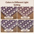 thumbnail image 7 of Design&I 5'x7' Washable Area Rug Boho Abstract Lattice Geometric Watercolor Ombre Gradient Purple Flowing Dynamic for Dining Room, Under Table, Home Office, Snag-Free, Skid-Resistant, 7 of 7