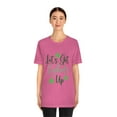 thumbnail image 4 of Let's Get Lucked Up Irish Clover Green Unisex Jersey Short Sleeve Tee, 4 of 10