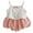 Pink, variant on Hienoo Girls Summer 2Pcs Outfits Cute Floral Sleeveless Camisole Shorts Set, Sizes 0-3T