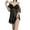 Black, variant on HomeGardon Nightgowns for Women,Summer Dresses Clearance!Fashion Sexy Women's Solid Lace Round-Neck B andage Backless Short Sleepshirts