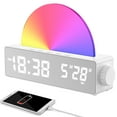 thumbnail image 1 of EIMELI Réveil Lever de Soleil Contrôle Tactile Lumière de Réveil Simulateur d'Aube Réveils 7 Couleurs LED Numérique Lampe de Chevet pour Dormeurs Lourds Adultes Enfants, 1 of 11