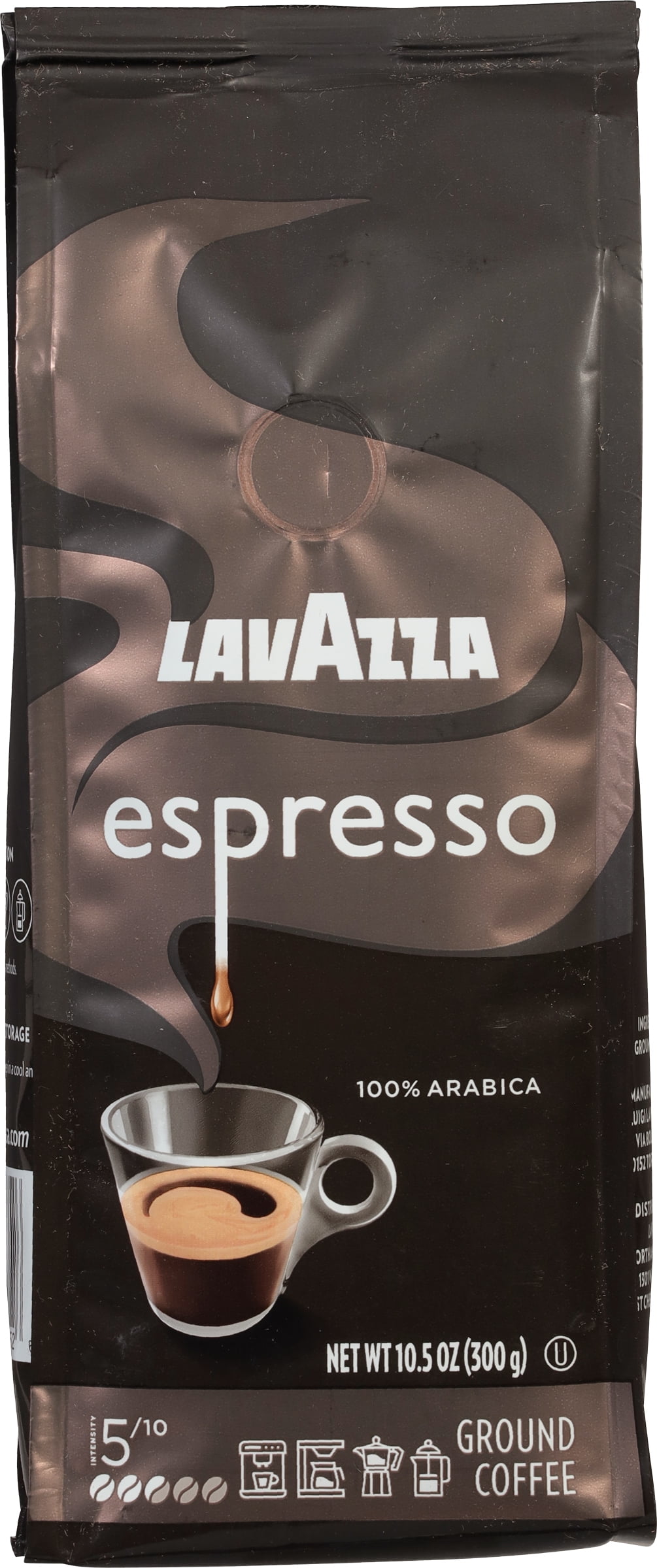 Lavazza Espresso Italiano Ground Coffee, Medium, 10.6 oz, 1 Bag