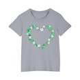 thumbnail image 1 of FAIWAD Hauts pour Enfants pour la Saint-Patrick Manches Courtes Col Rond Ample Confortable Chandail Garçons Filles T-Shirts Imprimés Mignons, 1 of 4