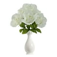 thumbnail image 6 of Mainstays Indoor Artificial Sweet Rose Flower Pick, White Color, Assembled Height: 14", 6 of 8