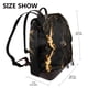 thumbnail image 2 of Balery Black And Gold Fire Dragon Mochila de Cuero para Mujeres, Gran Capacidad, Bolsa de Viaje Multifuncional, Mochila de Cuero y Bolsa de Hombro para Mujeres, 2 of 4