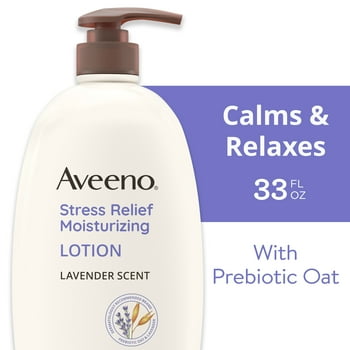 Aveeno Stress  Moisturizing Lotion with Lavender Scent, 33 fl. oz