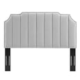 thumbnail image 4 of Modway Rosalind Performance Velvet Full/Queen Headboard in Light Gray, 4 of 10