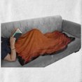 thumbnail image 6 of Spider Web Soft Flannel Fleece Throw Blanket, Grunge Halloween Composition Scary Framework with Insects Abstract Cobweb, Cozy Plush for Indoor and Outdoor Use, 60" x 80", Orange Brown, by Ambesonne, 6 of 6