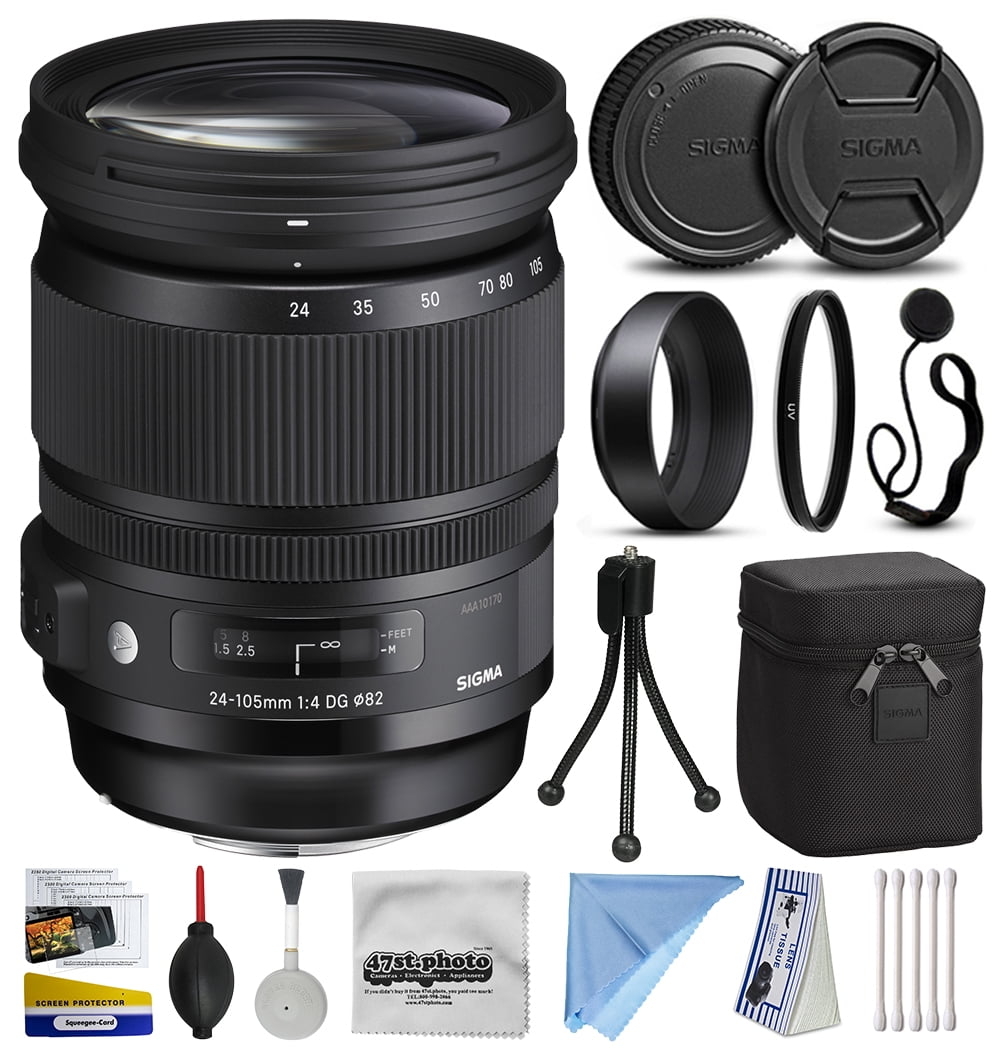 Edelsteen statisch Nauwkeurig Sigma 24-105mm F4 DG OS HSM Art Lens for Canon (635101) with Starter  Accessories Package includes UV Ultraviolet Filter + Deluxe Cleaning Kit +  Air Dust Blower + Cap Keeper - Walmart.com