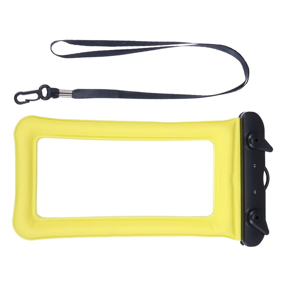 ULTNICE Waterproof Yellow Phone Bag PVC Dry Bag for Phone Use with Transparent Touch Screen Window 2Pcs