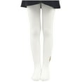 thumbnail image 2 of BLTIBY Ballet Tights for Girls School Uniform Dancing Thin Sport Tight Strong Footed Soft Dance Socks Leggings White L, 2 of 9