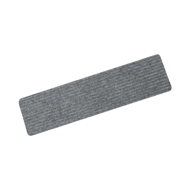 Tapetes para escaleras de 76 x 20 cm con peldaños adhesivos reutilizables. Cinta protectora para escaleras de interior. Gris claro
