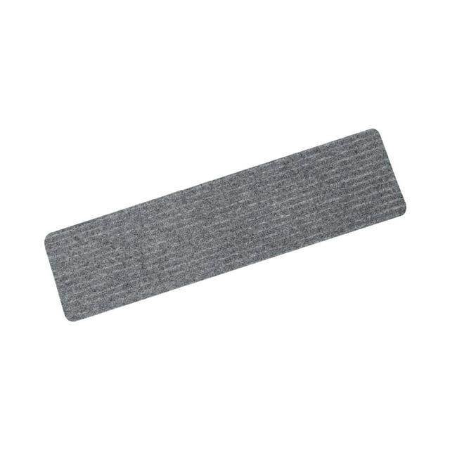 Non Skid Safety Rug 30x8" Polyester Soft Edging Stair Rugs Non Slip Carpet Stair Light Gray