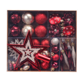 thumbnail image 1 of Juego de adornos para árbol de Navidad de 58 piezas Colgante de estrella de bola de Navidad inastillable colorido Adepaton  CPB-SSW226-5, 1 of 5