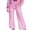 Pink, variant on Women's Sequin Wide Leg Pants, Sparkly Glitter Trousers with High Waist Drawstring, Shiny Party Pants for Women Casual Daily Wear, for Halloween Party, Pink, XL