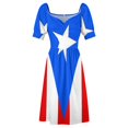 thumbnail image 4 of Robe Sans Manches Verticale Drapeau Porto Rico Robes de Soirée Robes d'Été pour Femmes 2024, 4 of 4