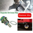 thumbnail image 2 of M14x1.5 Car Engine Magnetic Oil Drain Plug Screw Nut Bolt Sump Nut Z9C3, 2 of 8