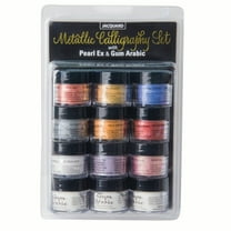 Jacquard Pearl Ex Pigment, 3g Jars, Metallic Calligraphy Set