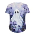 thumbnail image 4 of ersvoioy Plus Size Halloween Shirts for Women Cute Graphic Tshirt Crew Neck Short Sleeve Oversized Halloween shirt Party Fall Loose Fit Casual Basic Tee Tops,Size M-5XL Multicolor M, 4 of 5
