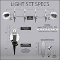thumbnail image 4 of Wintergreen Lighting C7 Red, White & Blue FlexFilament LED Pathway Light Kit, 15 Lights, 12" Spacing, Black Wire, Black Stake, 15 ft, 4 of 7