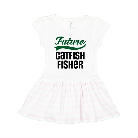 

Inktastic Future Catfish Fisherman Gift Toddler Girl Dress