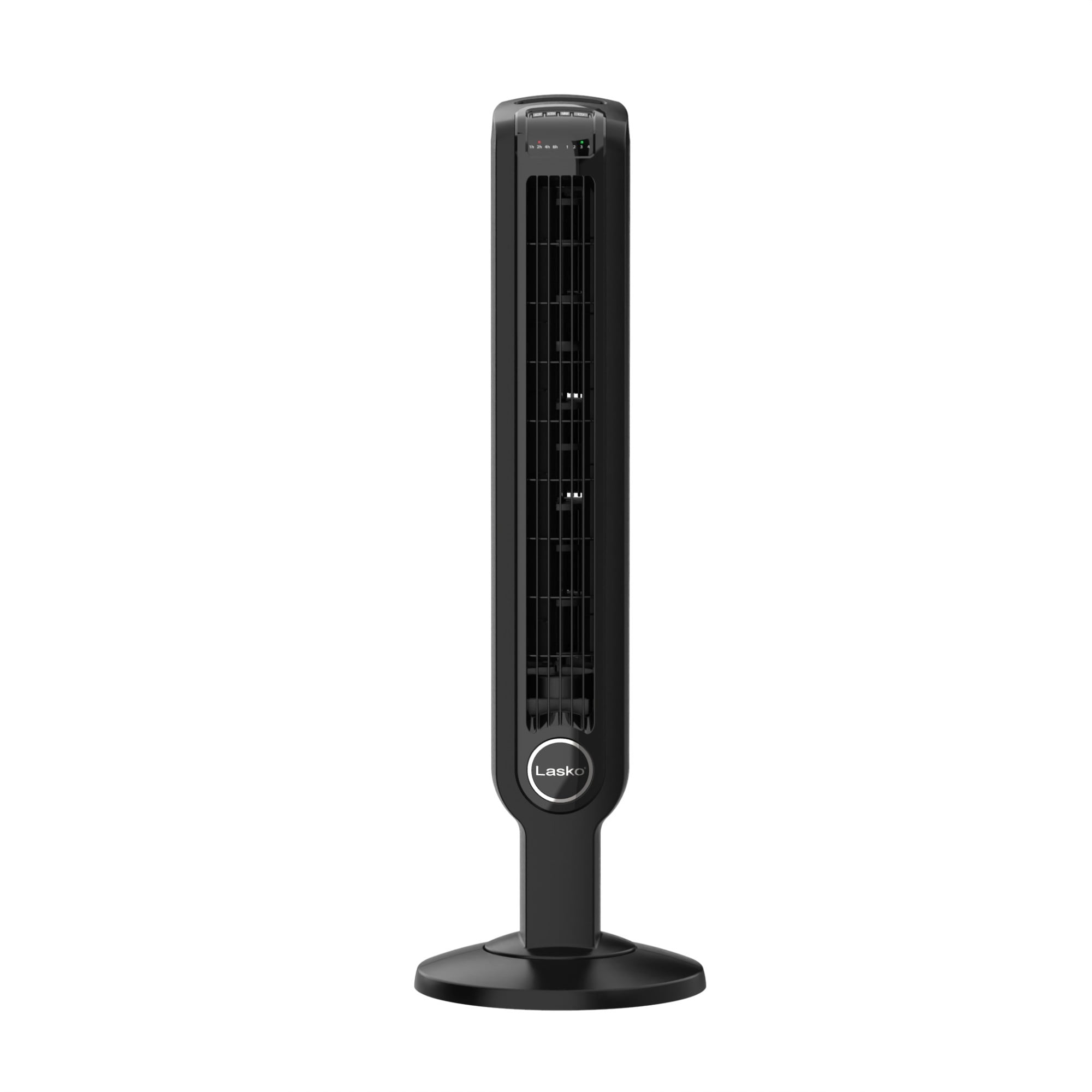 Lasko 36" 4-Speed Oscillating Remote Controlled Tower Fan with Timer, Black, T36511